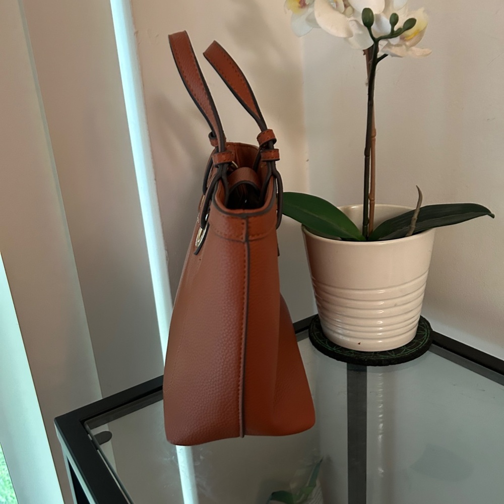 Nanette Lepore Brown Tote Bag With Gold Hardware *Crossbody Strap Not Included* - Picture 2 of 10